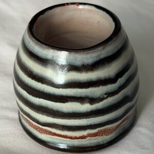 Vintage Ceramano West German Pottery Mini Bud Vase 145 Retro MCM Drip Glaze Posy